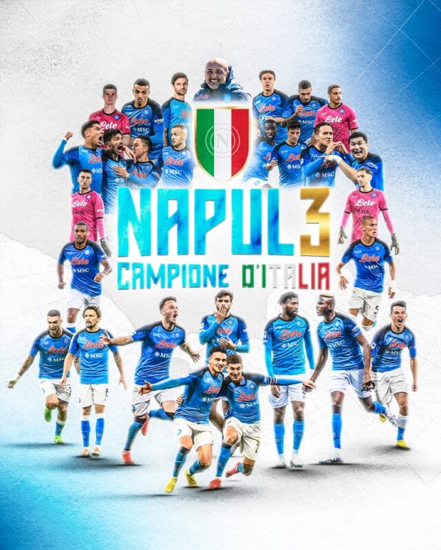 Napoli Campione D'Italia...Milano tinta d' azzurro! Per Sempre Napoli